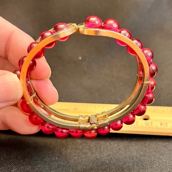 Beaded Hinged Bracelet VTG Handmade?Boho Hippie Hippy High Middle School Friends - Picture 7 of 12